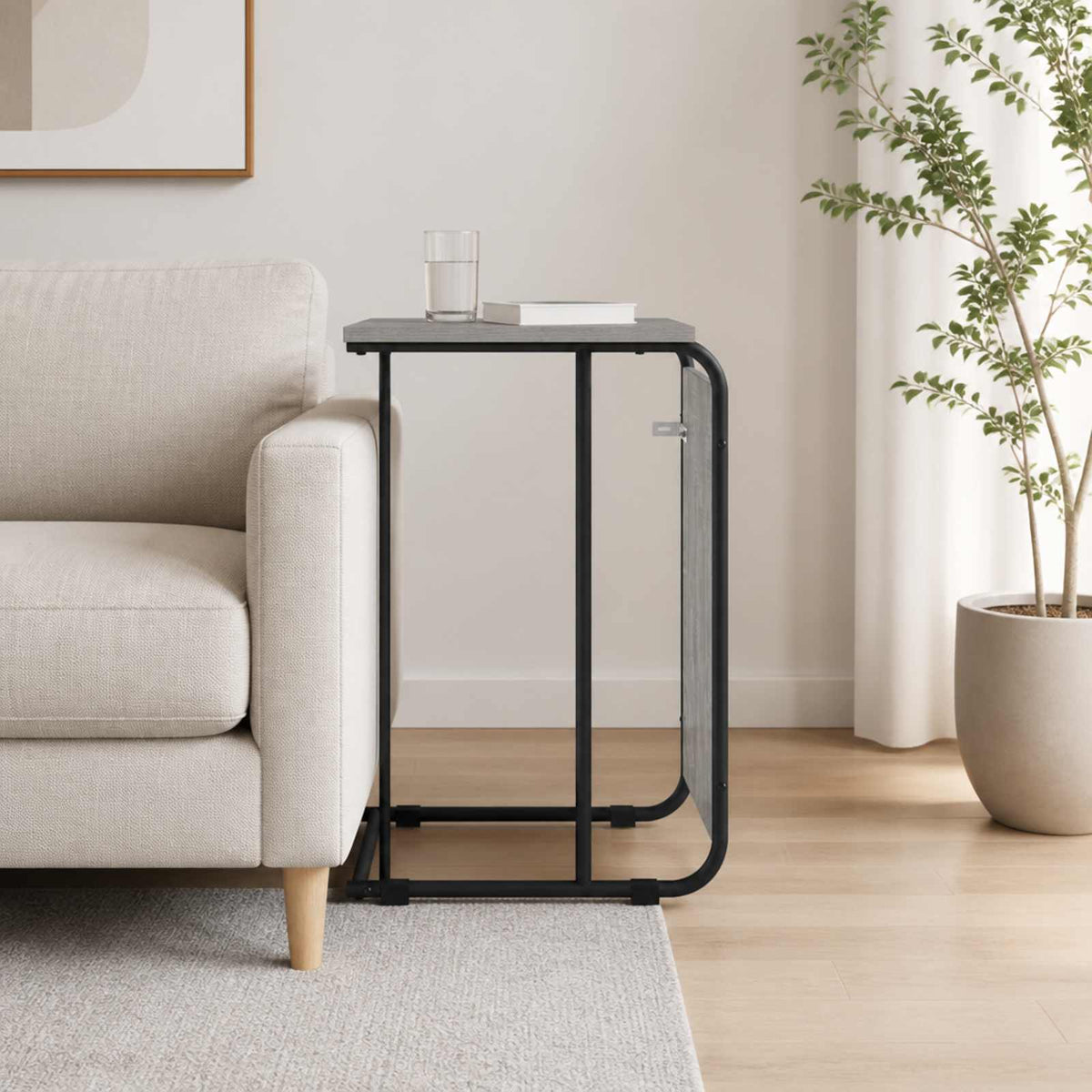 Τραπεζάκι Πλευράς Γκρι Sonoma 40 x 31 x 55 εκ