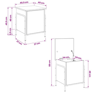 Κουτί αποθήκευσης Artisan Δρυς 80 x 40 x 49,5 εκ