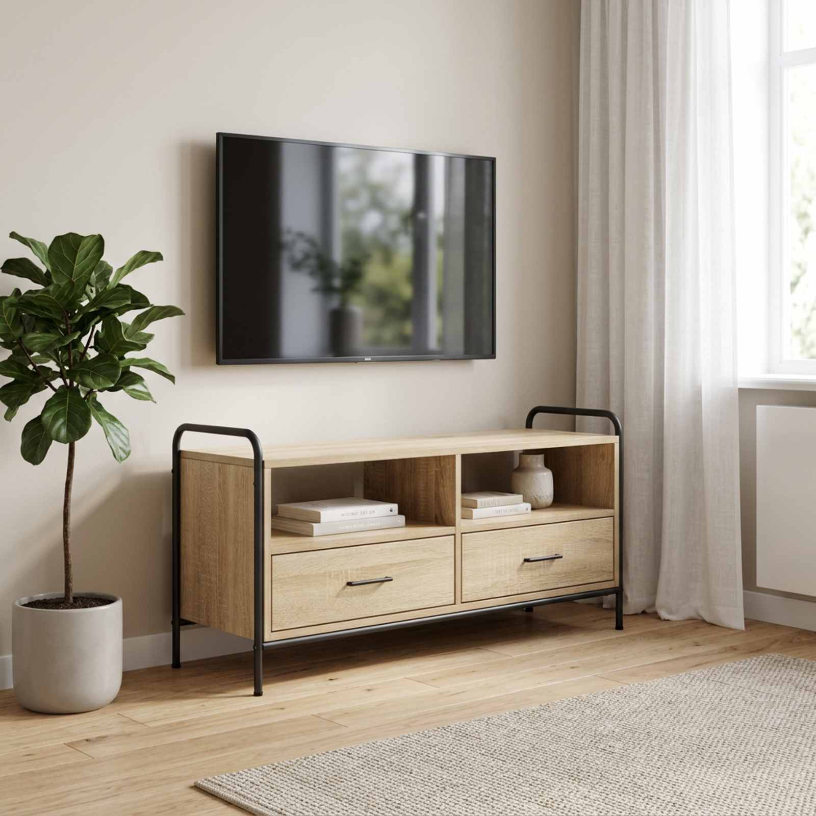 Ντουλάπι TV 67,5 x 33 x 50 εκ Sonoma Δρυς Επεξεργασμένο Ξύλο