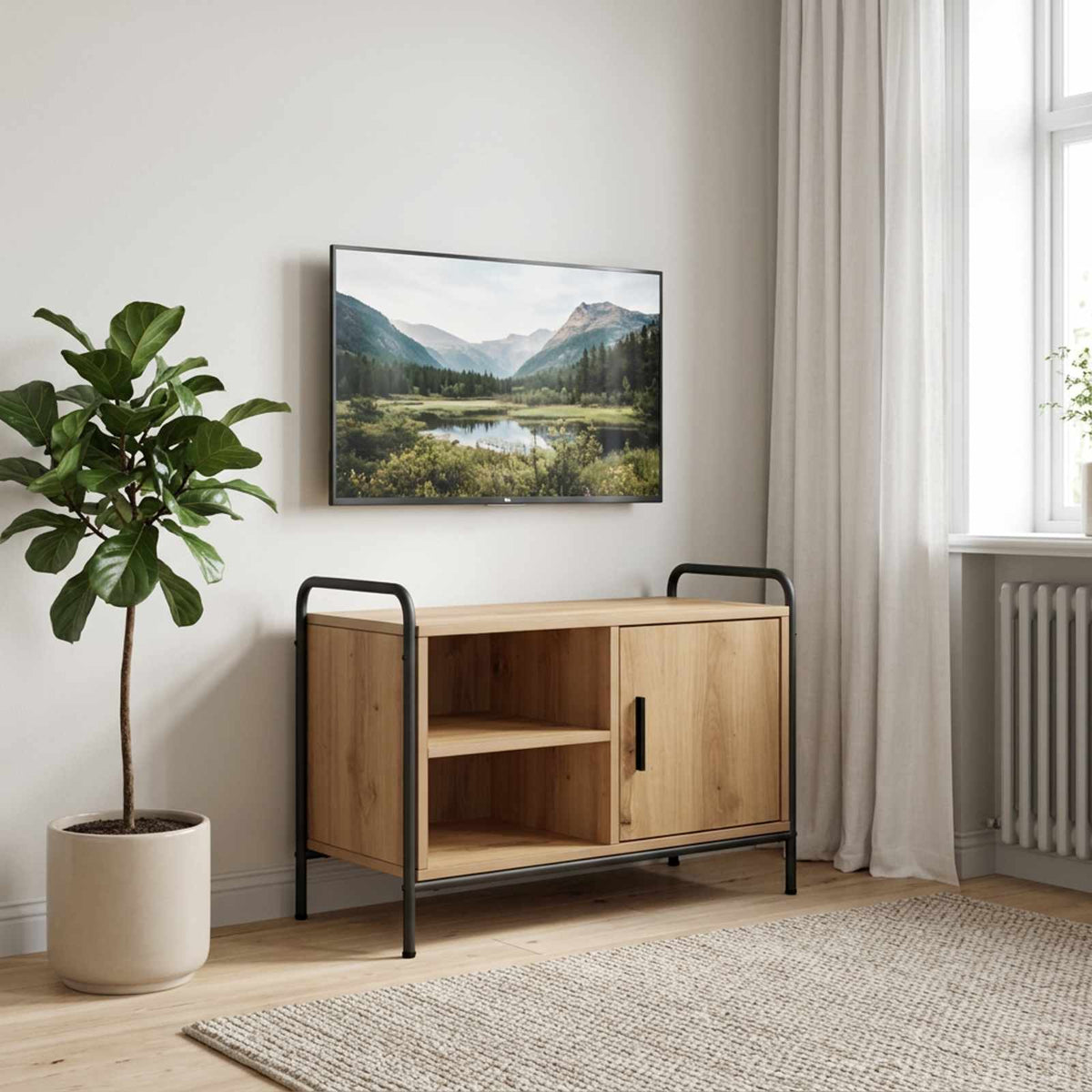 Ντουλάπι TV 67,5 x 33 x 50 cm Artisan Δρυς - Pakobazaar