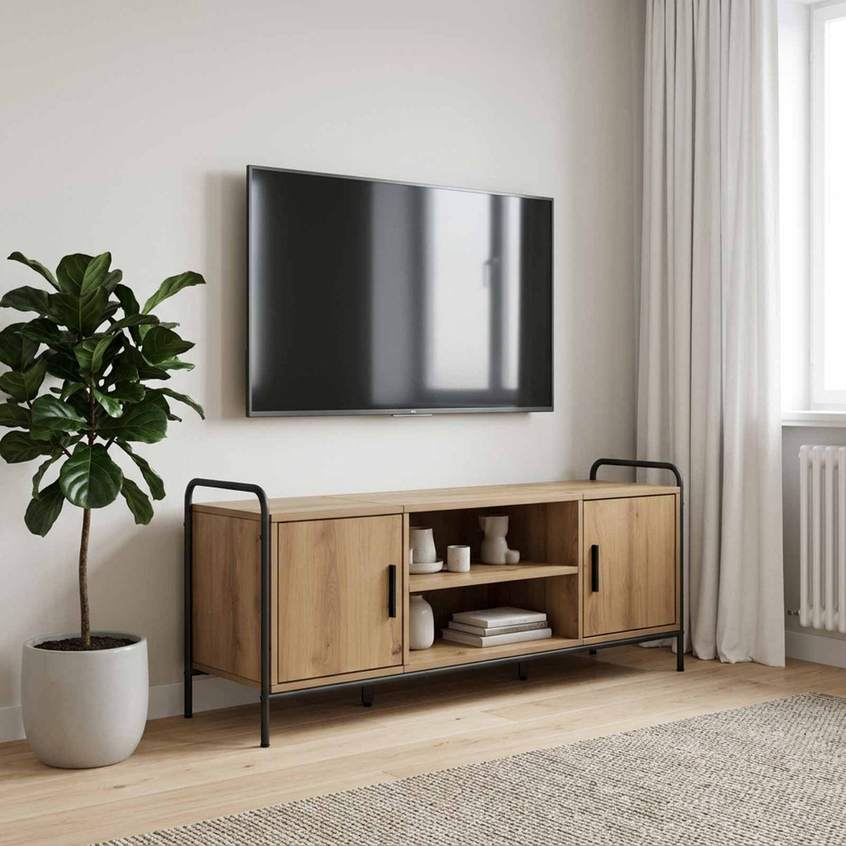 Ντουλάπι TV 119 x 33 x 50 cm Artisan Δρυς