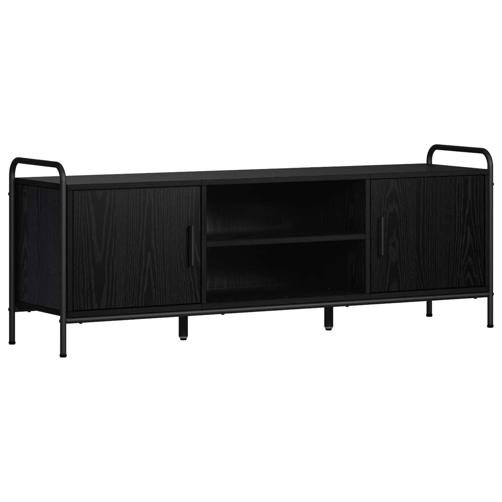 Ντουλάπι TV 133 x 33 x 50 εκ. Μαύρη Δρυς Επεξεργασμένο Ξύλο