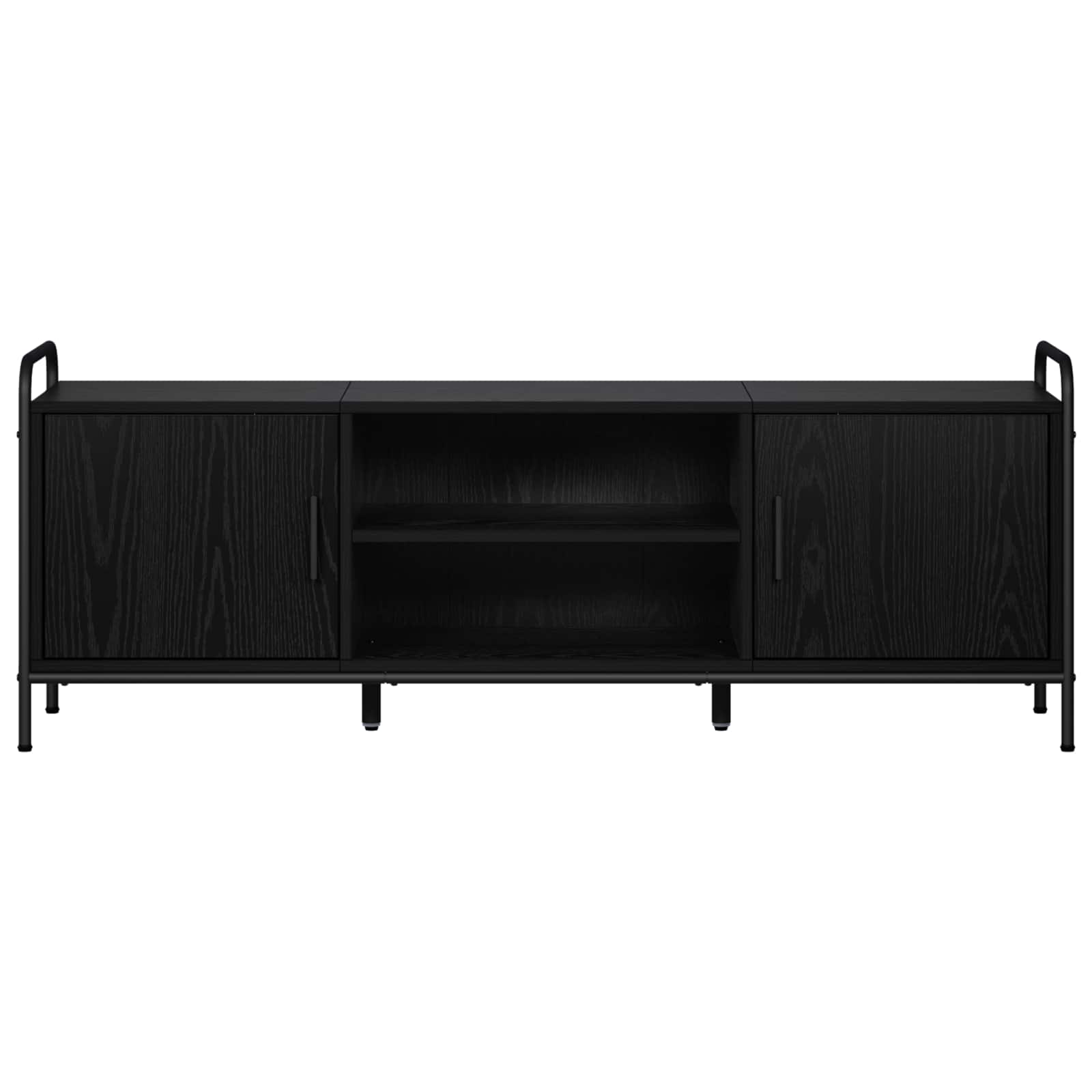 Ντουλάπι TV 133 x 33 x 50 εκ. Μαύρη Δρυς Επεξεργασμένο Ξύλο