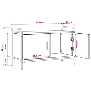 Ντουλάπι TV 79,5 x 33 x 50 εκ. Artisan Δρυς Επεξεργασμένο Ξύλο