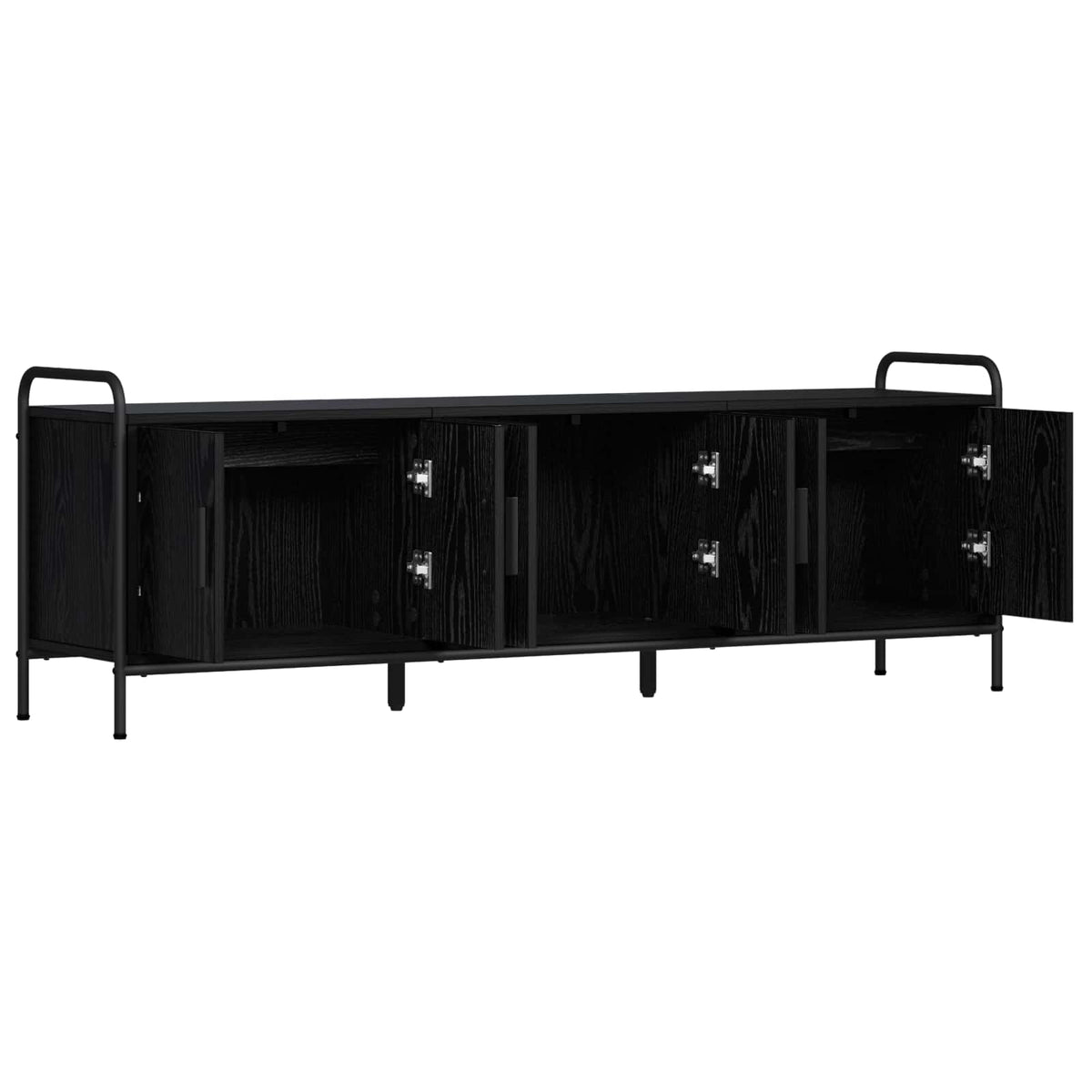 Ντουλάπι TV 146 x 33 x 50 εκ Μαύρη Δρυς Επεξεργασμένο Ξύλο