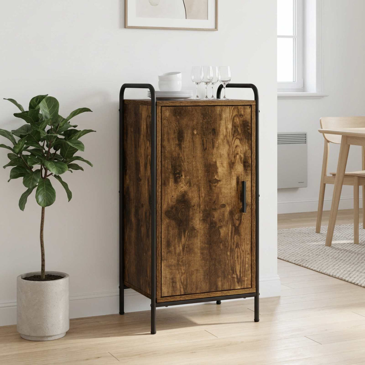 Πλαϊνό γραφείο Καπνισμένο Ξύλο Δρυός 97 x 33 x 81 εκ