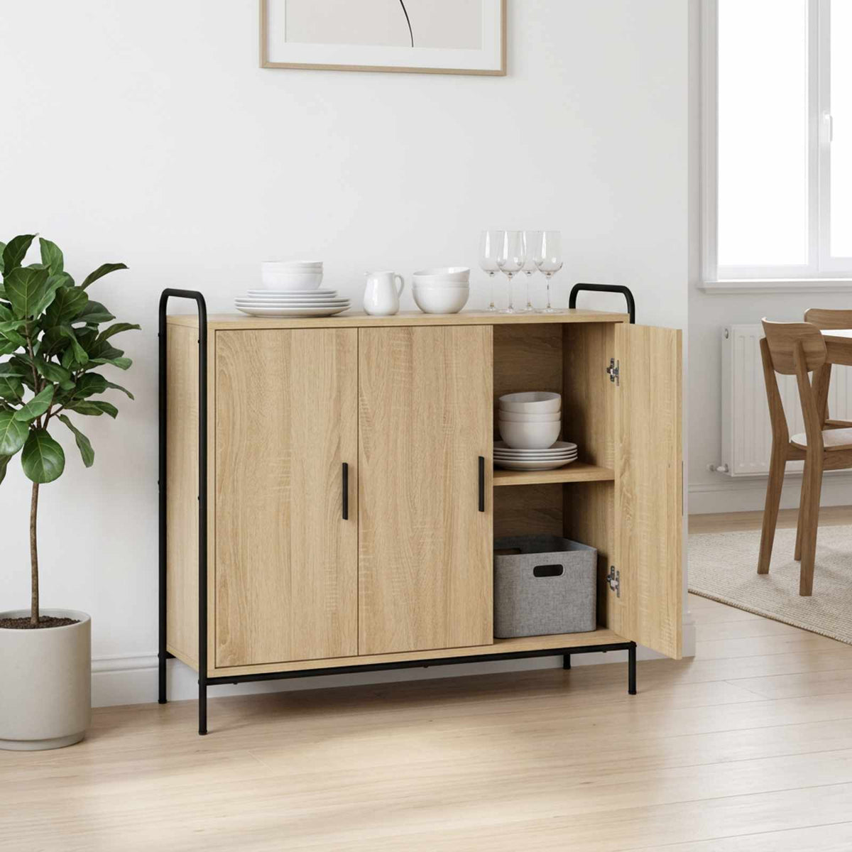 Πλαϊνό γραφείο Sonoma Δρυς 97 x 33 x 81 εκ Επεξεργασμένο Ξύλο - Pakobazaar