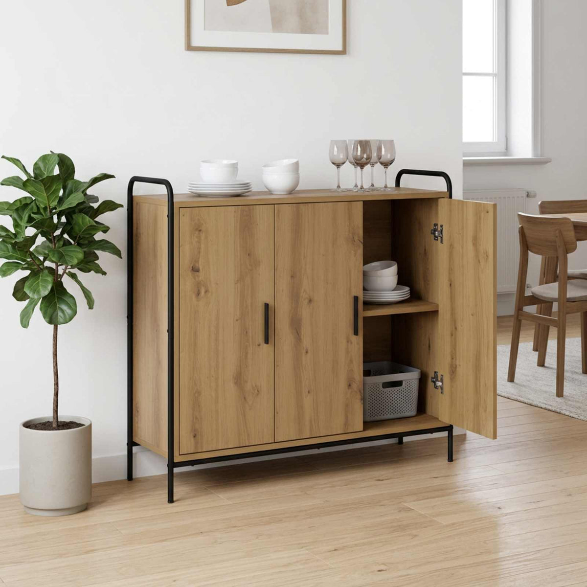 Πλαϊνό γραφείο Artisan Δρυς 97 x 33 x 81 εκ Επεξεργασμένο Ξύλο