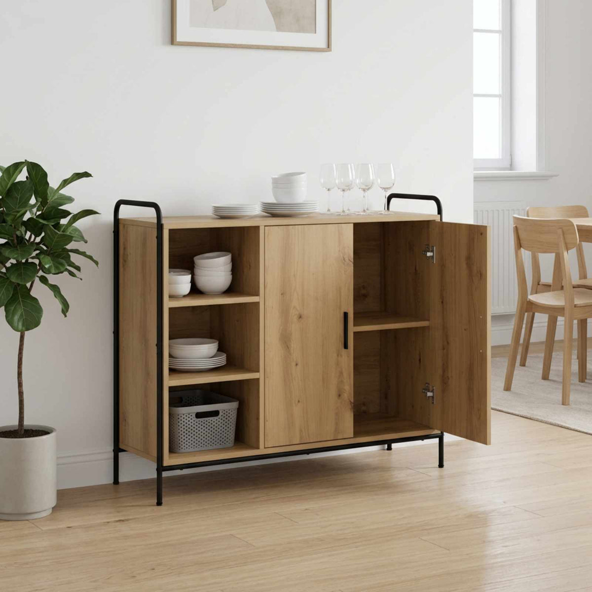 Πλαϊνό γραφείο Artisan Δρυς 97 x 33 x 81 εκ Επεξεργασμένο Ξύλο