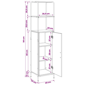 Highboard Sonoma Δρυς 40 x 33 x 161 εκ Επεξεργασμένο Ξύλο - Pakobazaar