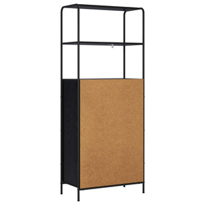 Highboard Μαύρη Δρυς 40 x 33 x 161 εκ Επεξεργασμένο Ξύλο - Pakobazaar