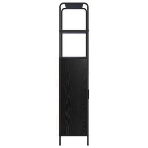 Highboard Μαύρη Δρυς 40 x 33 x 161 εκ Επεξεργασμένο Ξύλο - Pakobazaar