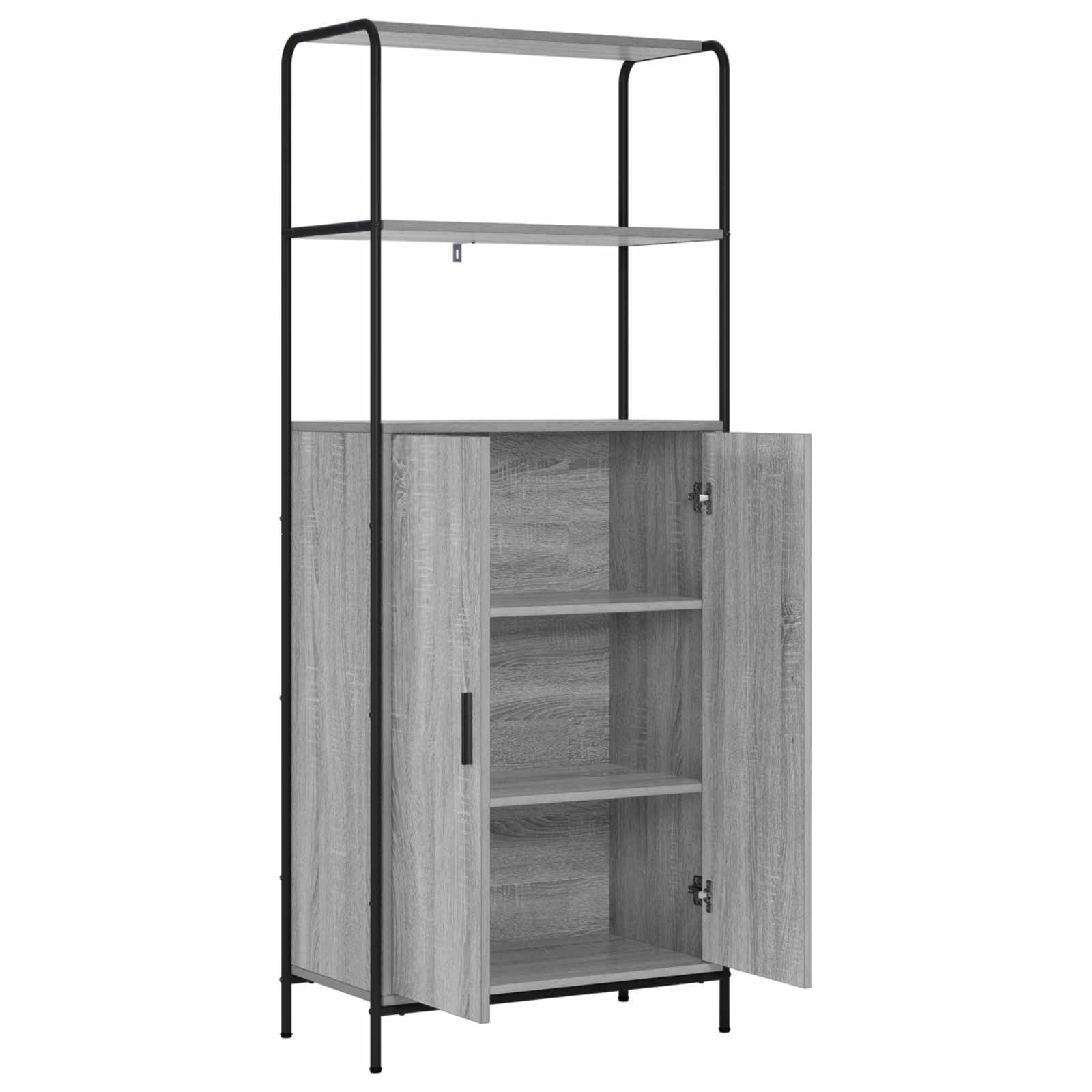 Highboard Γκρι Sonoma 40 x 33 x 161 εκ Επεξεργασμένο Ξύλο - Pakobazaar