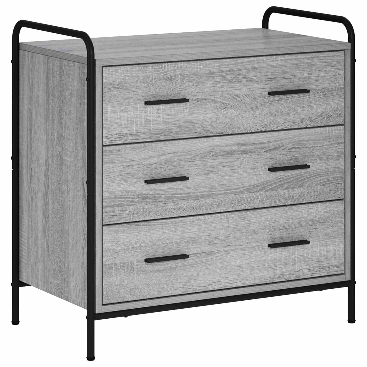 Ντουλάπι με Συρτάρια Γκρι Sonoma 70 x 39,5 x 71 εκ.
