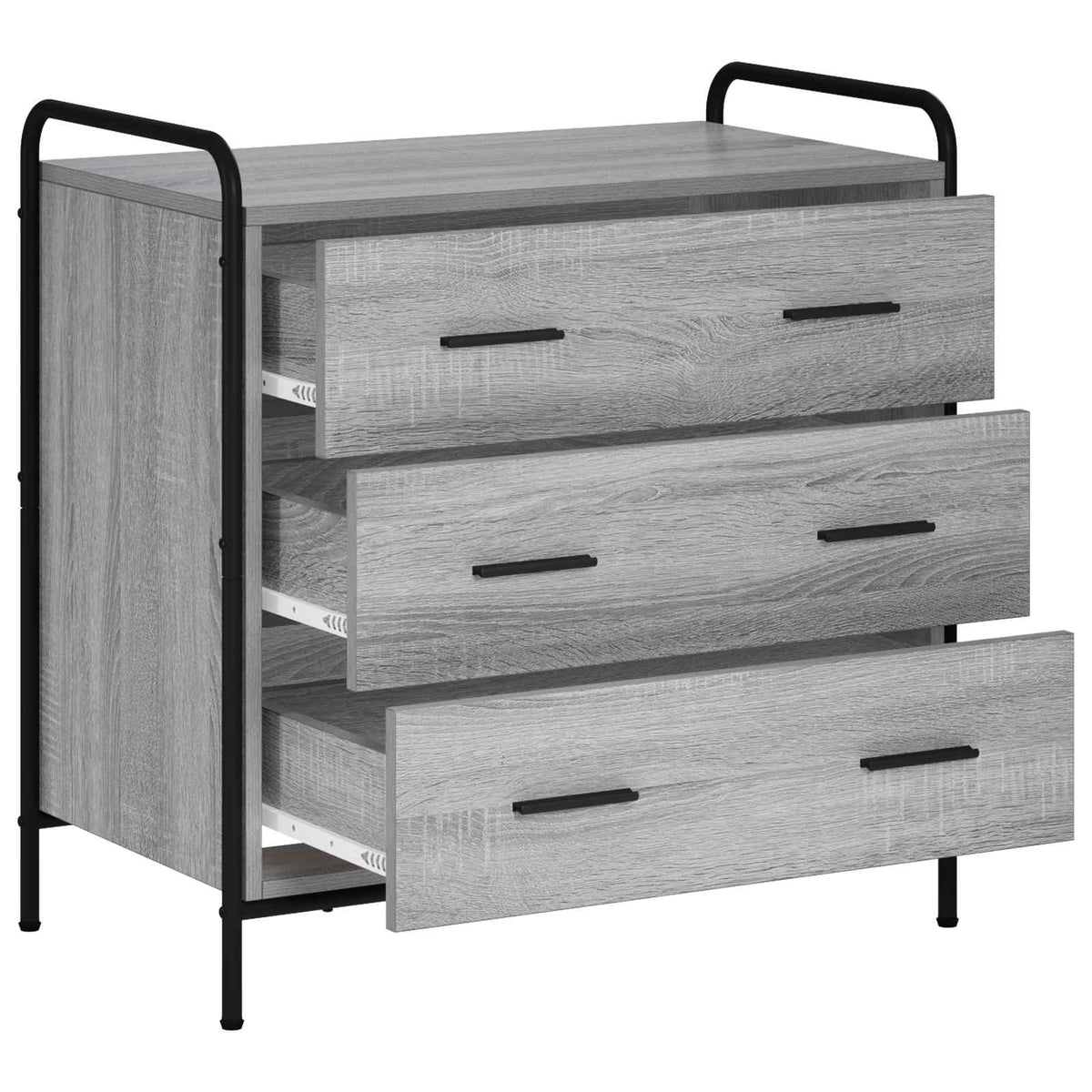 Ντουλάπι με Συρτάρια Γκρι Sonoma 70 x 39,5 x 71 εκ.