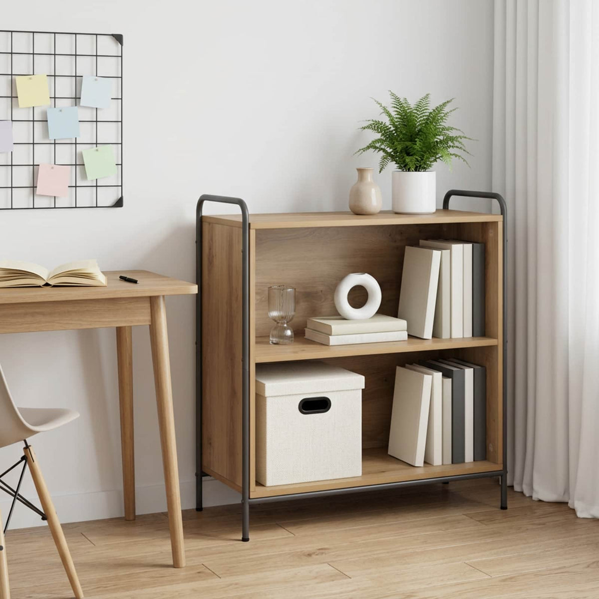 Βιβλιοθήκη 80 x 33 x 80 εκ. Επεξεργασμένο Ξύλο Artisan Δρυς