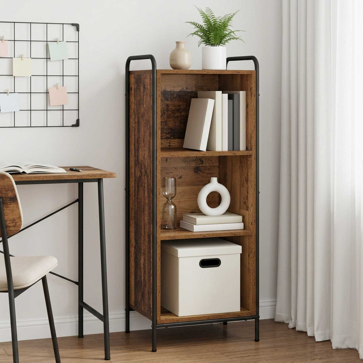 Βιβλιοθήκη 55,5 x 33 x 174 εκ Επεξεργασμένο Ξύλο - Pakobazaar