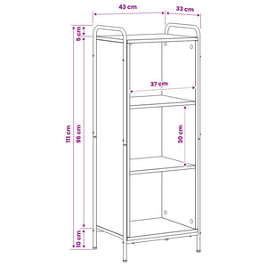 Βιβλιοθήκη 55,5 x 33 x 174 εκ Επεξεργασμένο Ξύλο - Pakobazaar
