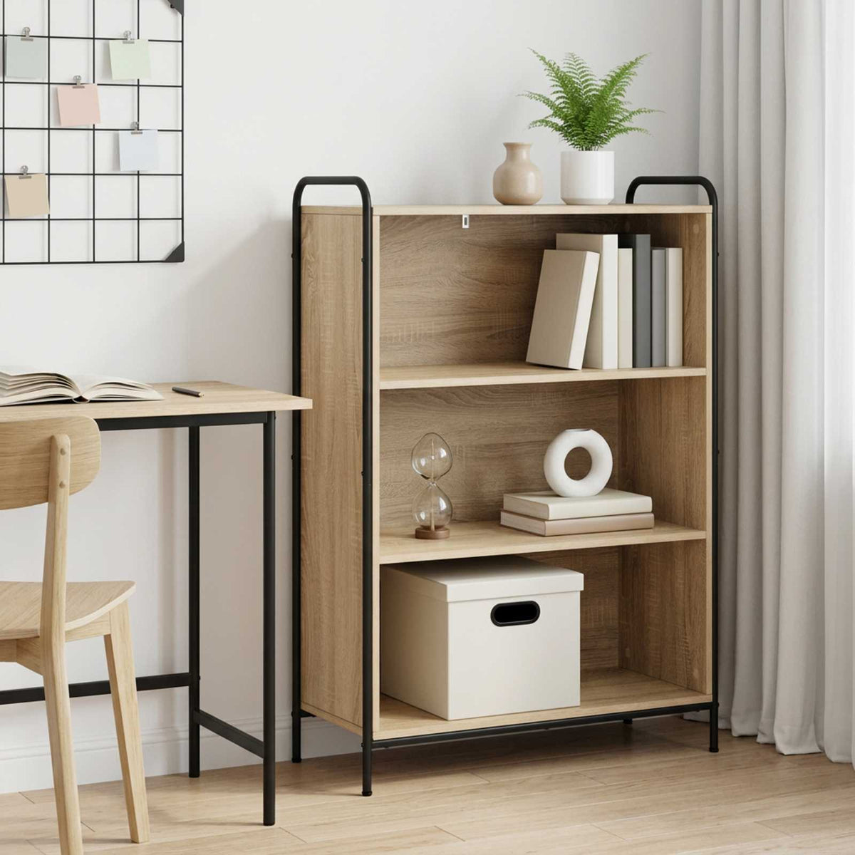 Βιβλιοθήκη 55,5 x 33 x 174 εκ Επεξεργασμένο Ξύλο Sonoma Δρυς - Pakobazaar