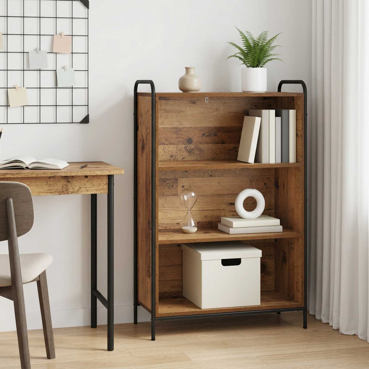 Βιβλιοθήκη 55,5 x 33 x 174 εκ Επεξεργασμένο Ξύλο - Pakobazaar