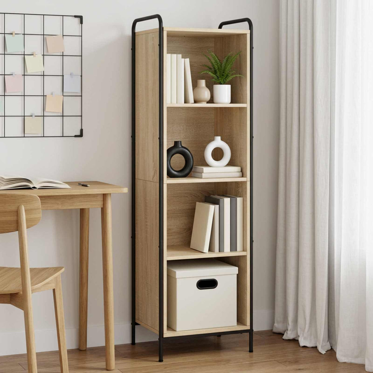 Βιβλιοθήκη 55,5 x 33 x 174 εκ Επεξεργασμένο Ξύλο Sonoma Δρυς - Pakobazaar