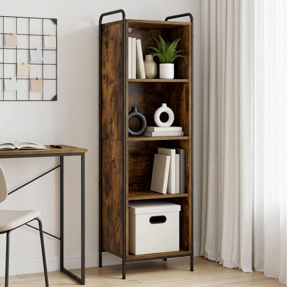 Βιβλιοθήκη 55,5 x 33 x 174 εκ Επεξεργασμένο Ξύλο - Pakobazaar