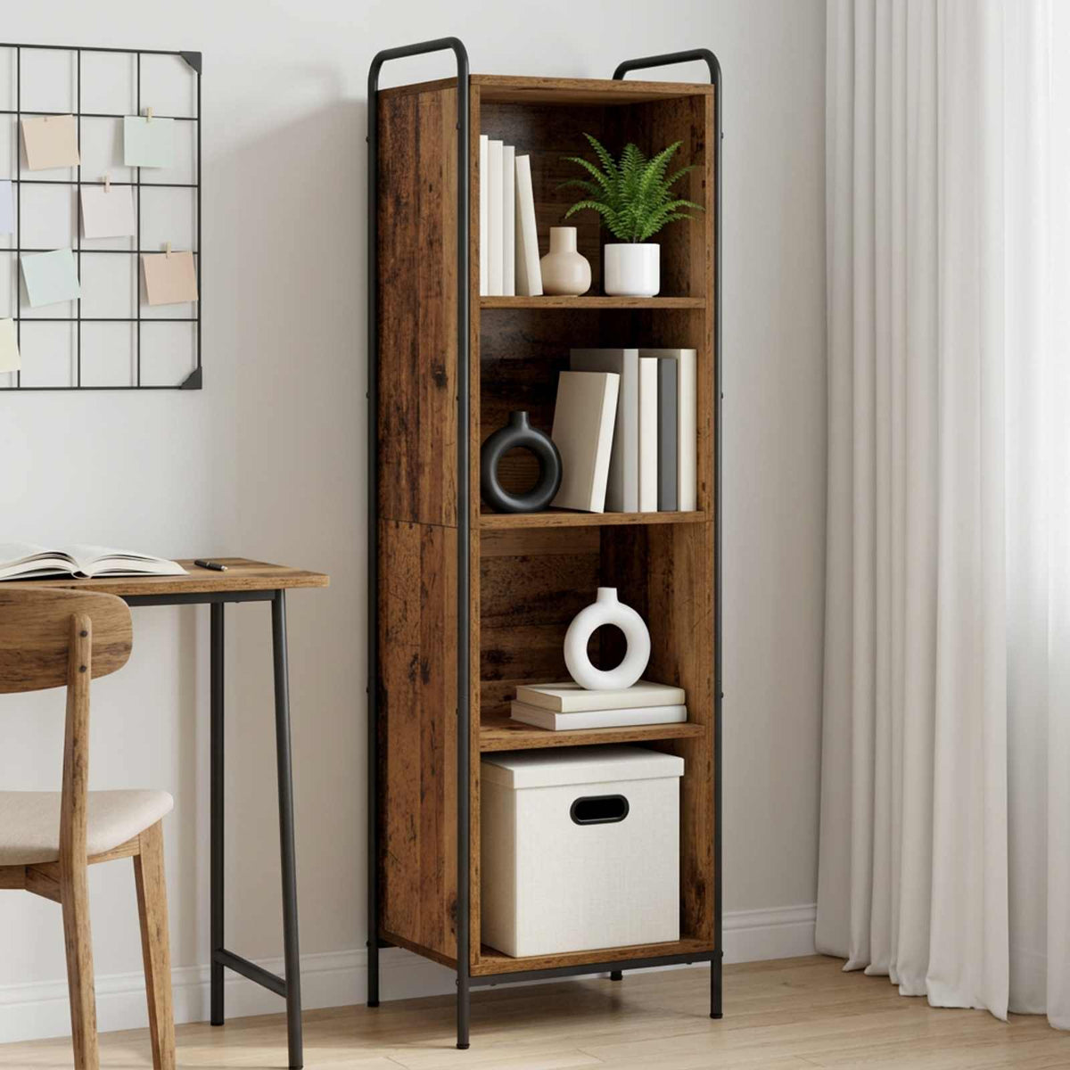 Βιβλιοθήκη 55,5 x 33 x 174 εκ Επεξεργασμένο Ξύλο - Pakobazaar