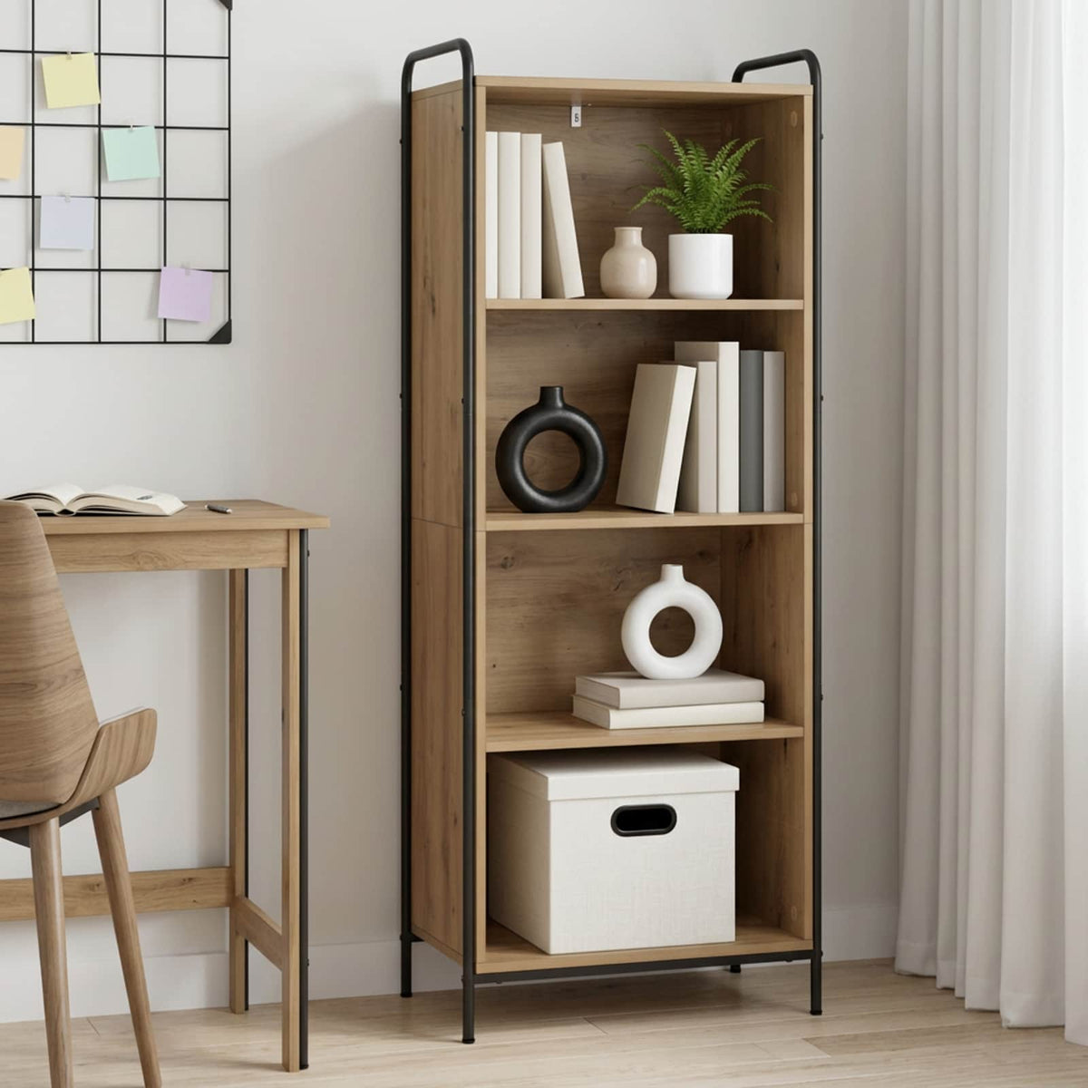 Βιβλιοθήκη 55,5 x 33 x 174 εκ Επεξεργασμένο Ξύλο Artisan Δρυς - Pakobazaar