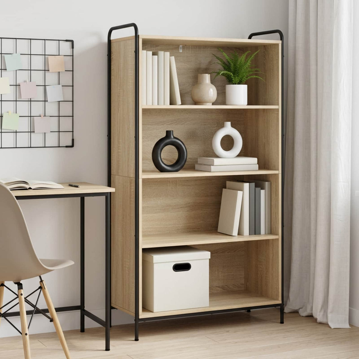 Βιβλιοθήκη 55,5 x 33 x 174 εκ Επεξεργασμένο Ξύλο Sonoma Δρυς