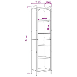 Βιβλιοθήκη 55,5 x 33 x 174 εκ Επεξεργασμένο Ξύλο - Pakobazaar