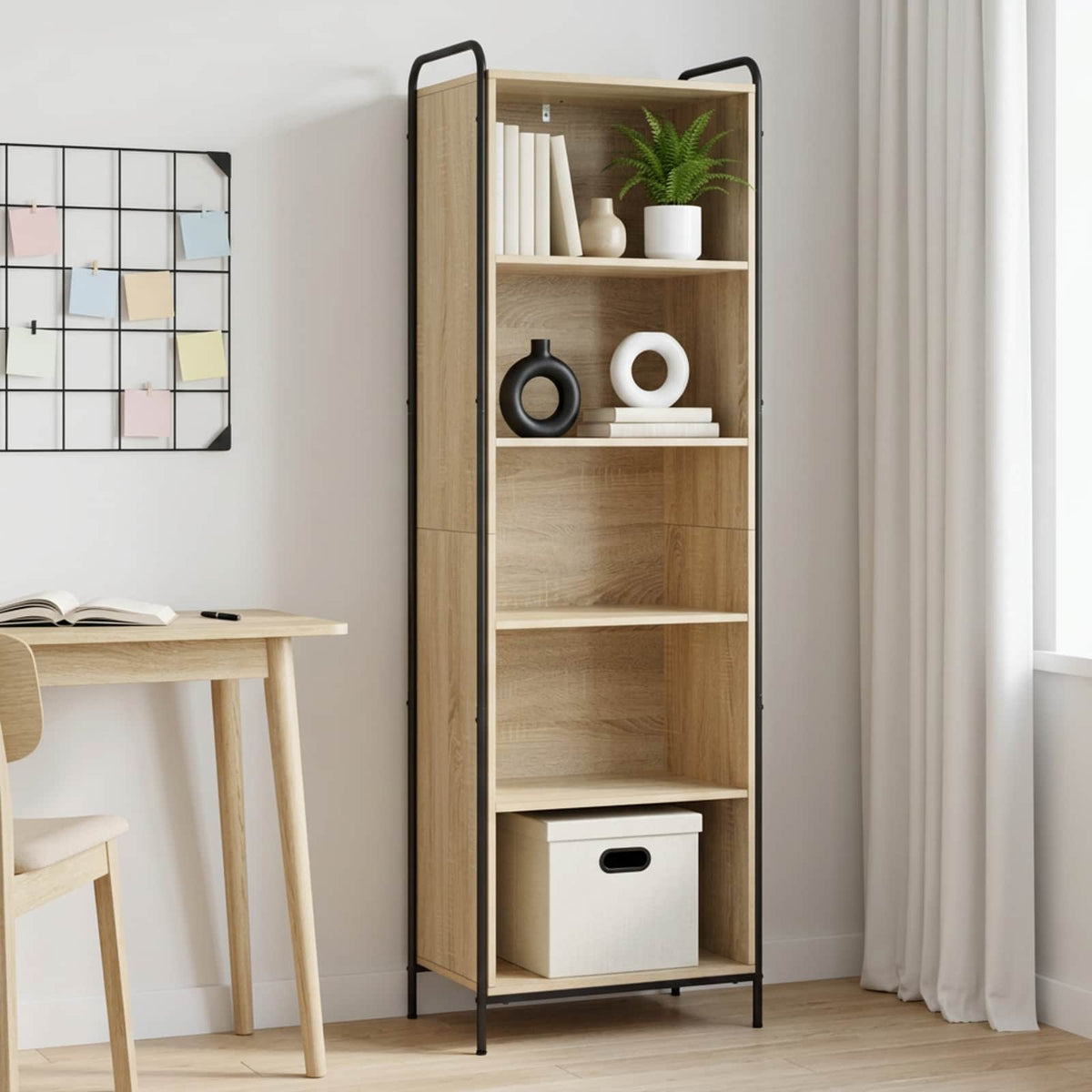 Βιβλιοθήκη 55,5 x 33 x 174 εκ Επεξεργασμένο Ξύλο Sonoma Δρυς