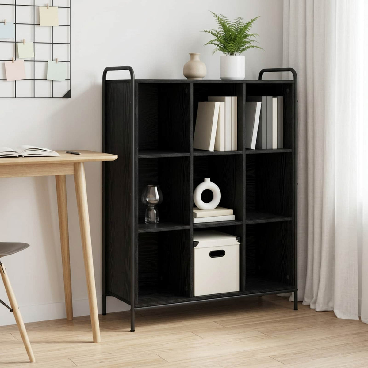Βιβλιοθήκη 57 x 33 x 111 εκ Επεξεργασμένο Ξύλο Μαύρη Δρυς