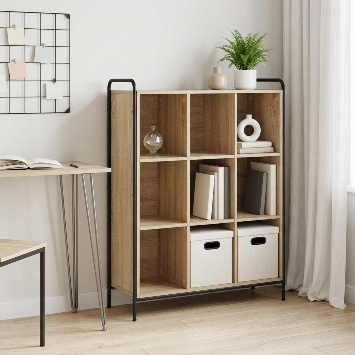 Βιβλιοθήκη 57 x 33 x 111 εκ Επεξεργασμένο Ξύλο Sonoma Δρυς
