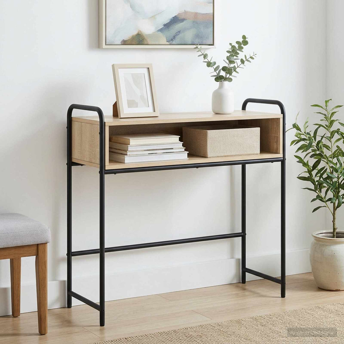 Τραπέζι κονσόλας Sonoma Δρυς 90 x 33 x 80,5 εκ