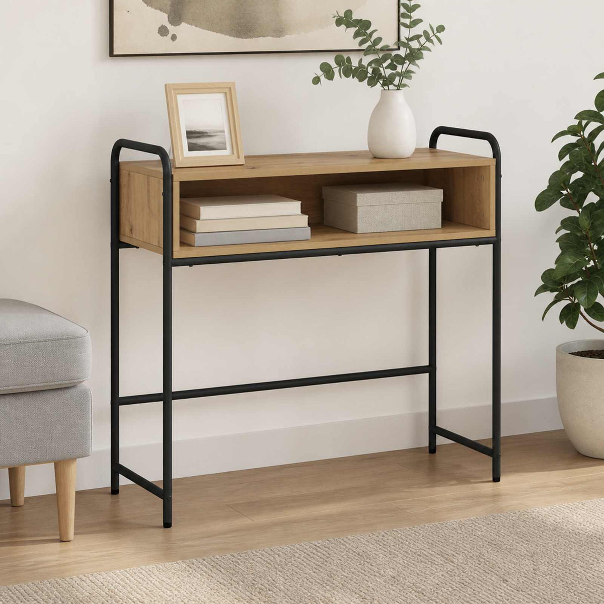 Τραπέζι κονσόλας Artisan Δρυς 90 x 33 x 80,5 εκ - Pakobazaar