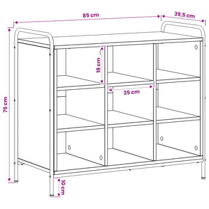 Ντουλάπα Παπουτσιών 85 x 39,5 x 75 εκ. Επεξεργασμένο Ξύλο