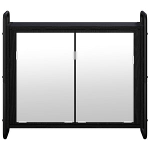 Κρεμαστό Ντουλάπι Μπάνιου Μαύρη Δρυς 64 x 20 x 56,5 εκ.
