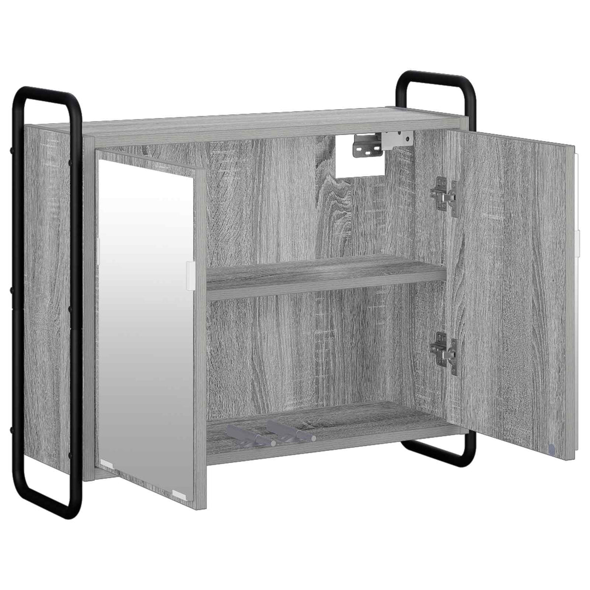 Κρεμαστό Ντουλάπι Μπάνιου Γκρι Sonoma 64 x 20 x 56,5 εκ. - Pakobazaar