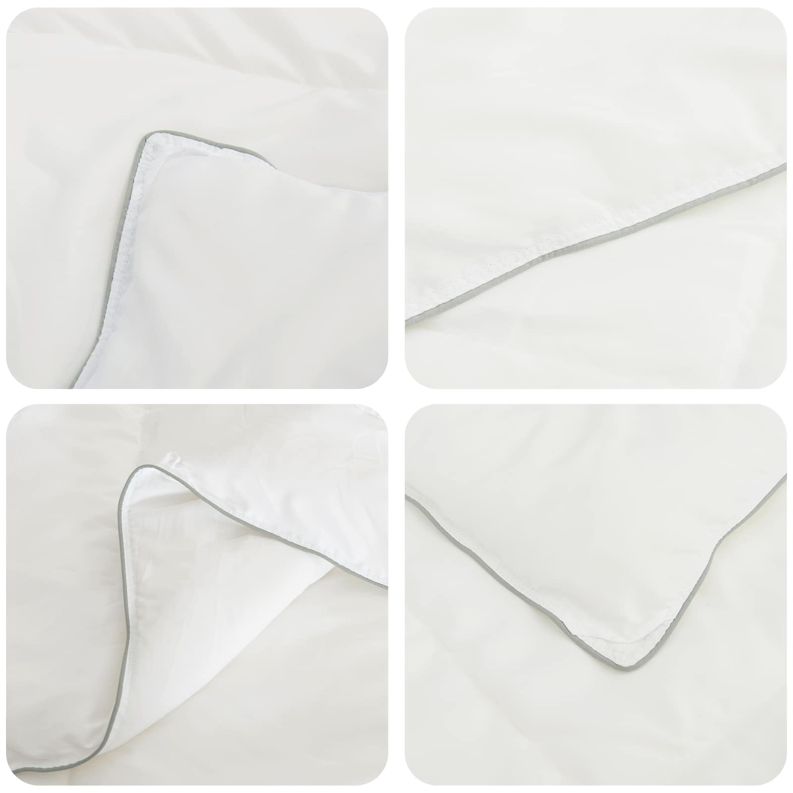 Πάπλωμα TRIER 150x200 εκ Καλοκαίρι 140 GSM Λευκό Υποαλλεργικό - Pakobazaar