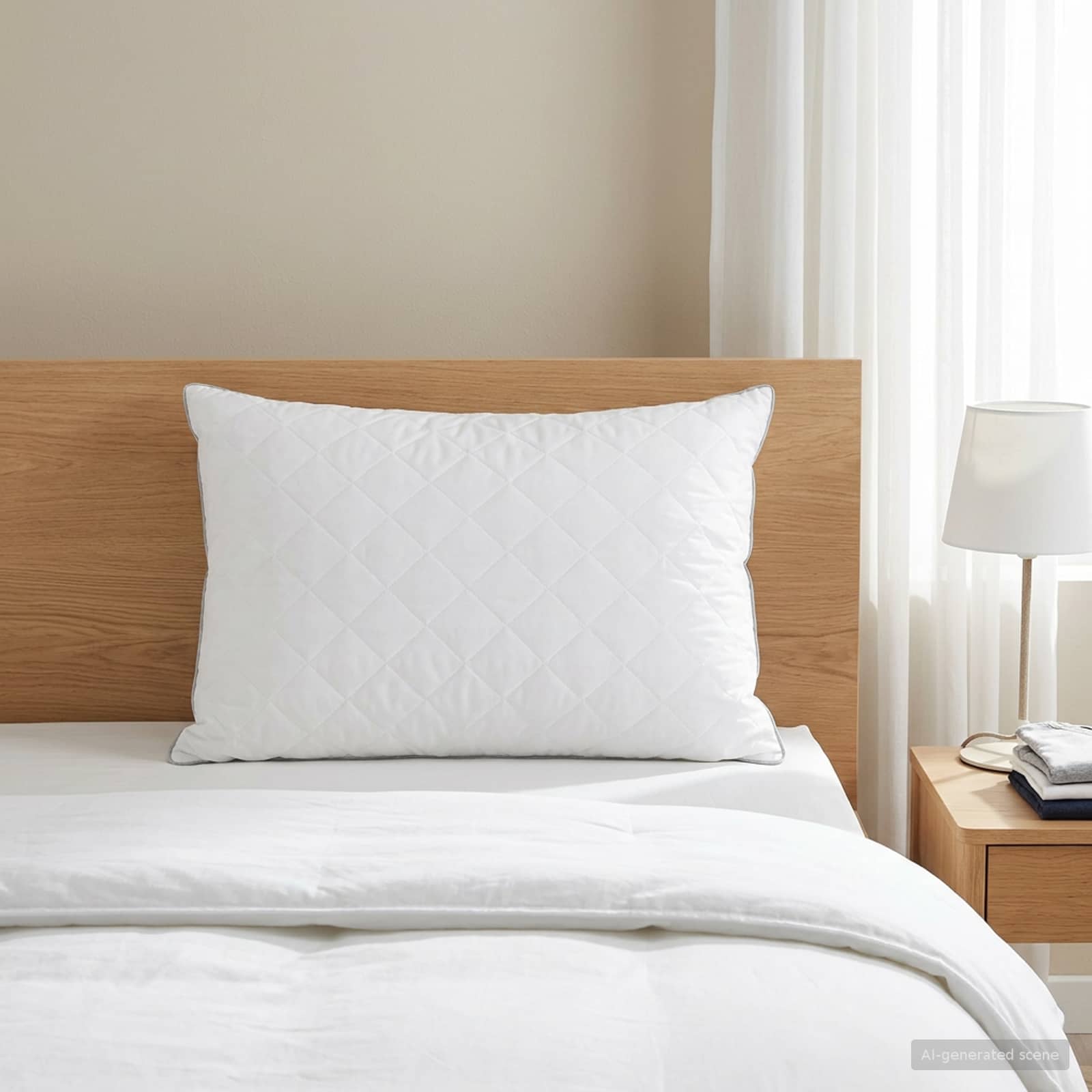 Μαξιλάρι FULDA 40 x 60 cm 100% Πούπουλο και φτερό χήνας Λευκό - Pakobazaar