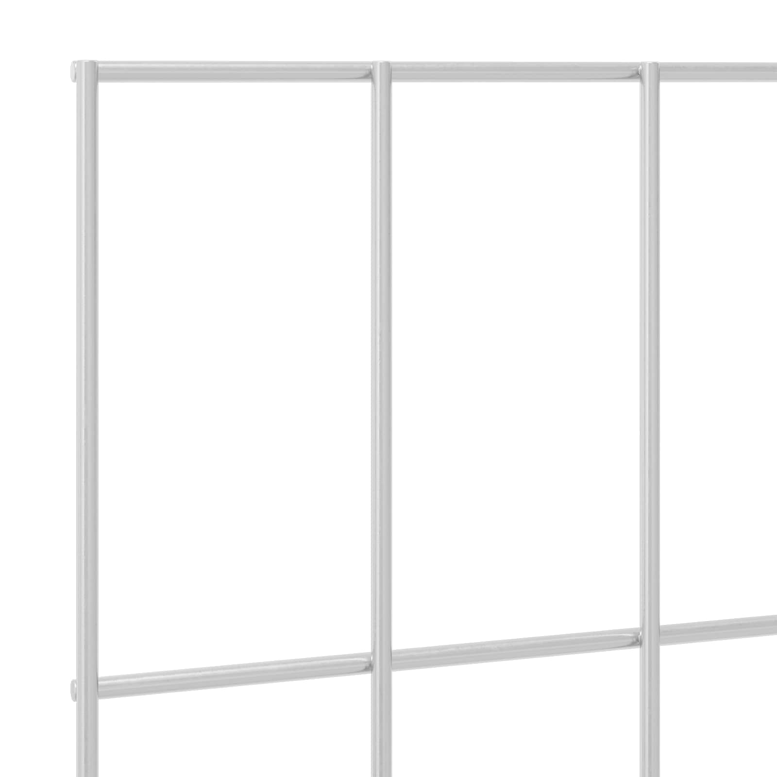 Πάνελ Φράχτη Κήπου 24 pcs Γαλβανισμένος Χάλυβας Ασημί