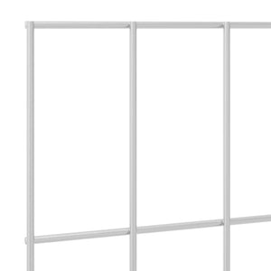 Πάνελ Φράχτη Κήπου 48 pcs Γαλβανισμένος Χάλυβας Ασημί - Pakobazaar