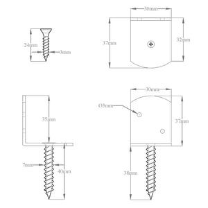 Γείωση 10 pcs Ασημί Ø10 x 60 εκ Γαλβανισμένο Μέταλλο - Pakobazaar