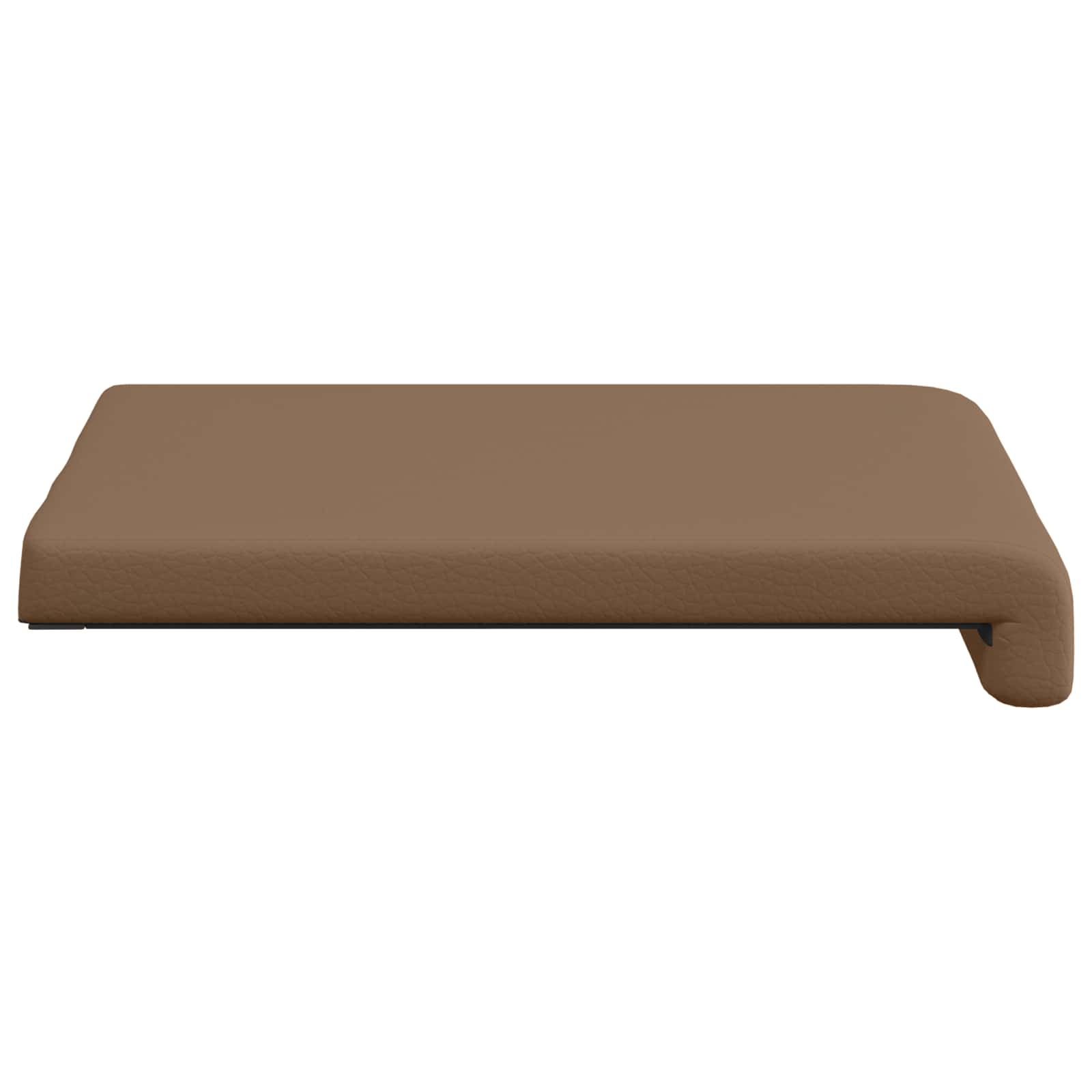 Μαξιλάρι πάγκου 2 τμχ. Τεχνητό Δέρμα Καπουτσίνο Βάθος 35 εκ. - Pakobazaar