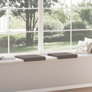 Μαξιλάρι πάγκου 2 τμχ. Τεχνητό Δέρμα Γκρι Βάθος 35 εκ.
