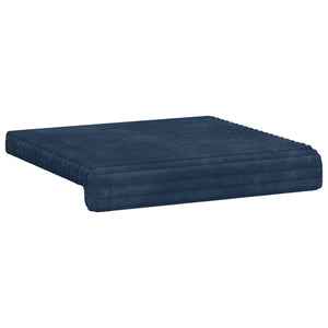 Μαξιλάρι πάγκου 4 τμχ. Βελούδινο Κορντούρα Σκούρο μπλε
