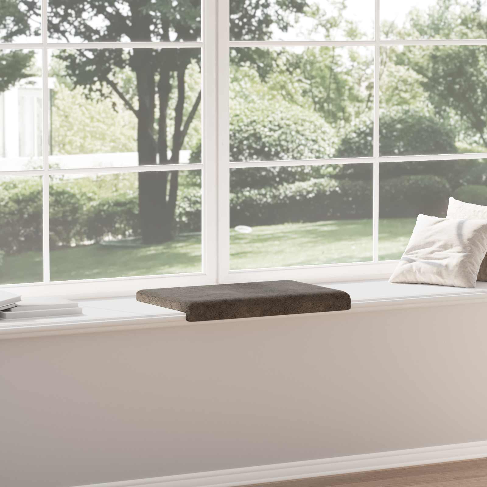 Μαξιλάρι πάγκου Συνθετικό σουέντ Σκούρο Γκρι Βάθος 35 εκ.