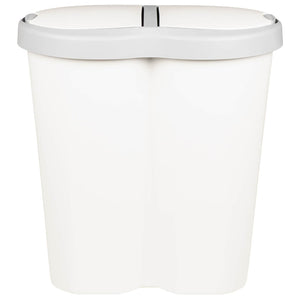 Κάδος Αχρήστων Λευκό 48 x 30 x 51 εκ. PP - Pakobazaar