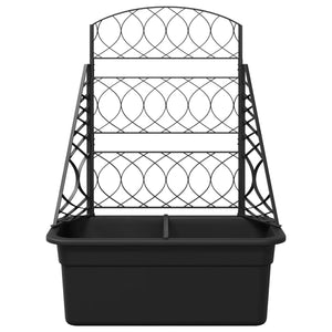 Πλέγμα γλάστρας Ανθρακί 58 x 29 x 78 εκ. PP - Pakobazaar