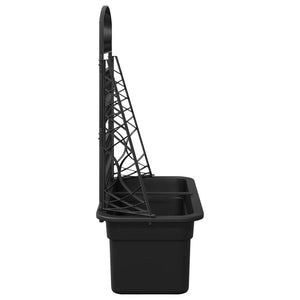 Πλέγμα γλάστρας Ανθρακί 58 x 29 x 78 εκ. PP - Pakobazaar